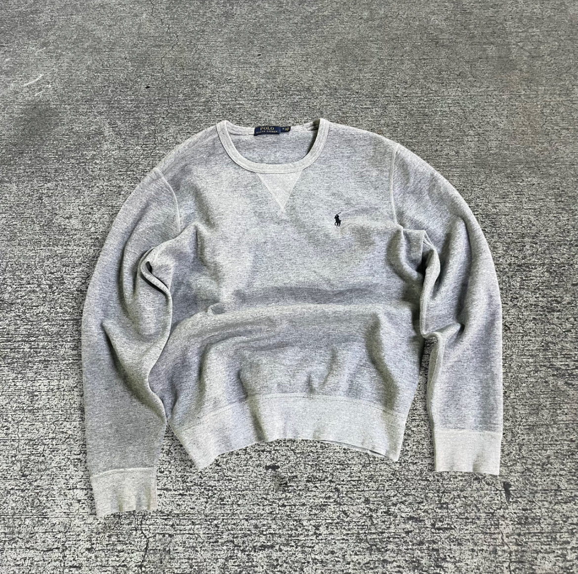 Grey Polo Ralph Lauren Sweatshirt – Streetwear Classic